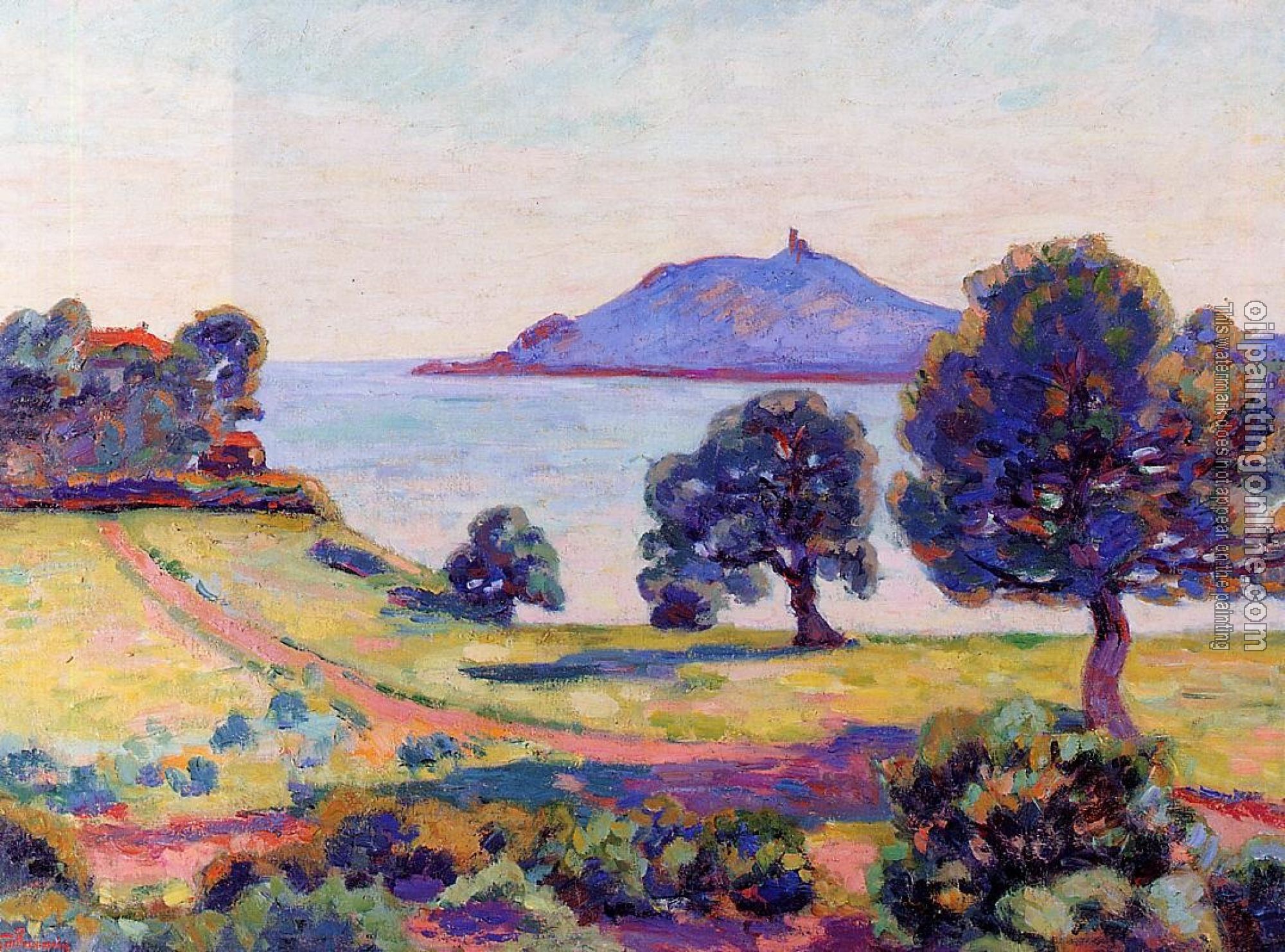 Guillaumin, Armand - Agay, the Chateau and the Signal Tower